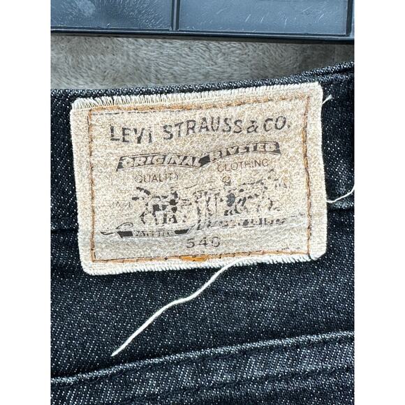 Vintage 90s Levis Jeans Mens 34x30 540 Relaxed Fit Cotton Denim Orange Tab - Picture 6 of 12